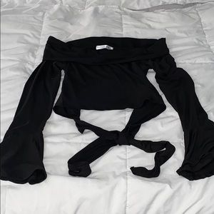 Off Shoulder Crop Top